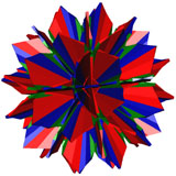 Flower of the Rhombitruncated icosidodecahedron