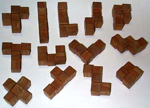 Pieces  of Bumpy Pentominoes